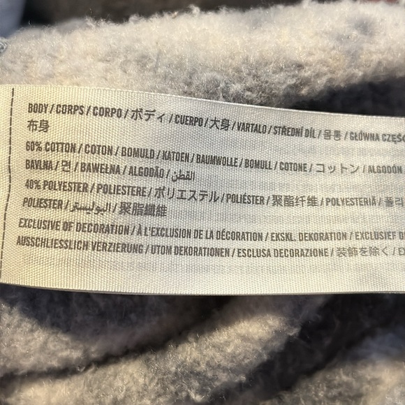 Abercrombie & Fitch Cropped Gray Tie-Dye Women's Crop sweatshirt *M* - Picture 5 of 5